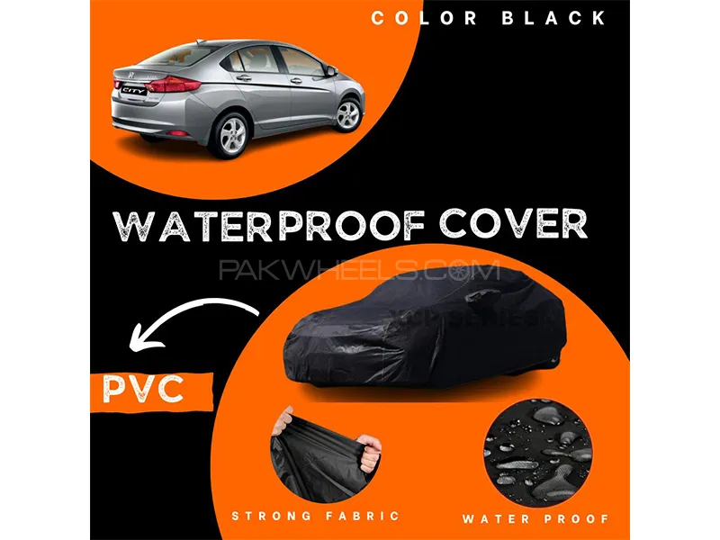 Honda City 2022-2023 Polymer Coated Top Cover | Waterproof | Double Stitched | Black  Image-1