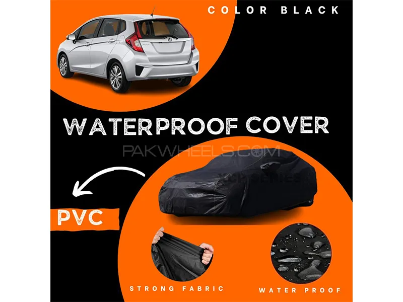 Honda Fit 2013-2020 Polymer Coated Top Cover | Waterproof | Double Stitched | Black  Image-1