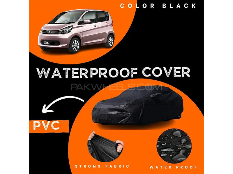 Mitsubishi EK Wagon 2013-2019 Polymer Coated Top Cover | Waterproof | Double Stitched | Black  Image-1