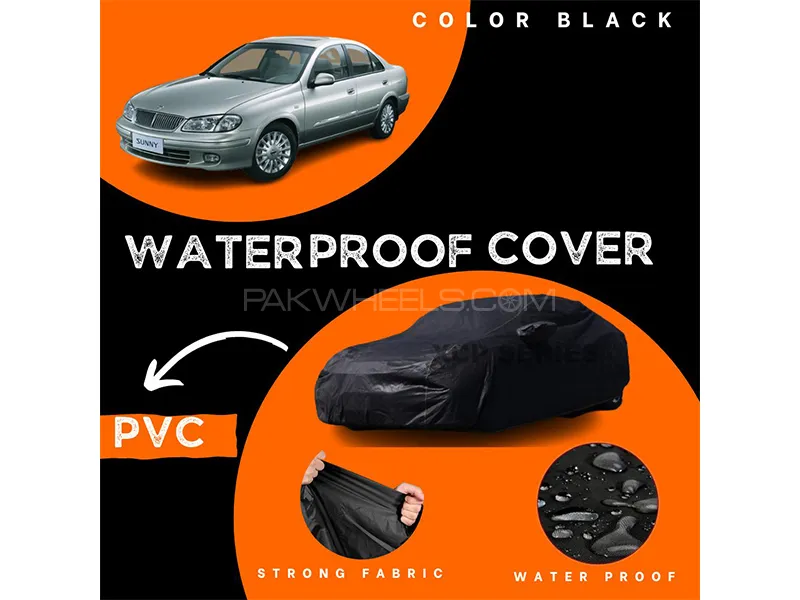 Nissan Sunny 2005-2010 Polymer Coated Top Cover | Waterproof | Double Stitched | Black  Image-1