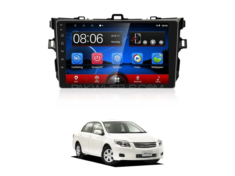 Toyota Corolla Axio 2006-2012 Android Screen Panel IPS Display 9 inch - 1 GB Ram/16 GB Rom Image-1