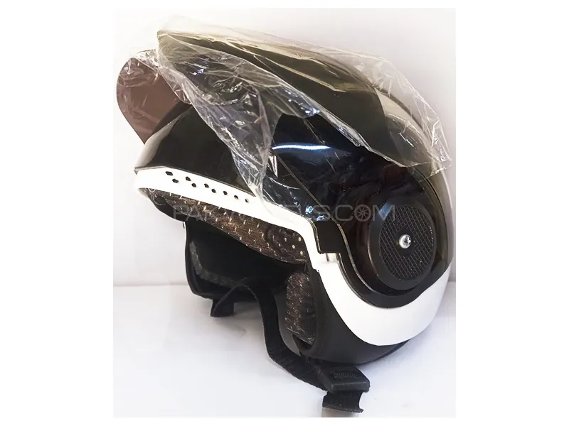 Half Penguin Half Face Motor Cycle Helmet - Bike Helmet  Image-1