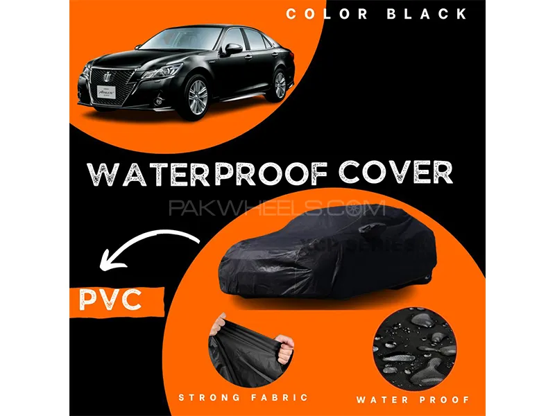 Toyota Crown 2018-2023 Polymer Coated Top Cover | Waterproof | Double Stitched | Black  Image-1