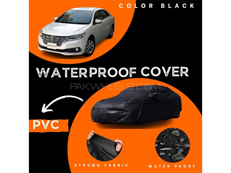 Toyota Premio 2018-2021 Polymer Coated Top Cover | Waterproof | Double Stitched | Black  Image-1
