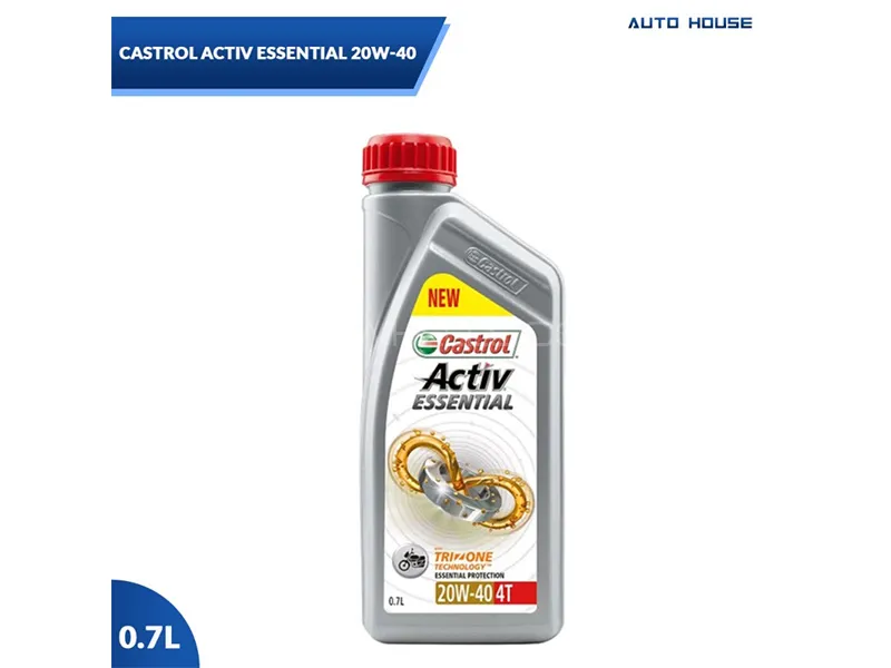 Castrol ACTIVE 4T SAE 20W-40 SG/MA Engine Oil - 0.7L 