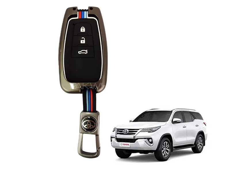 Toyota Fortuner 2016-2020 Key Cover With Metal Shell