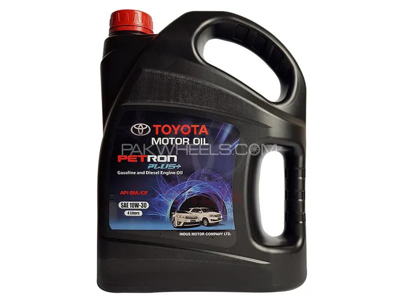 Toyota Genuine Petron Plus 10W30 SP/CF New Engine Oil - 4L Image-1
