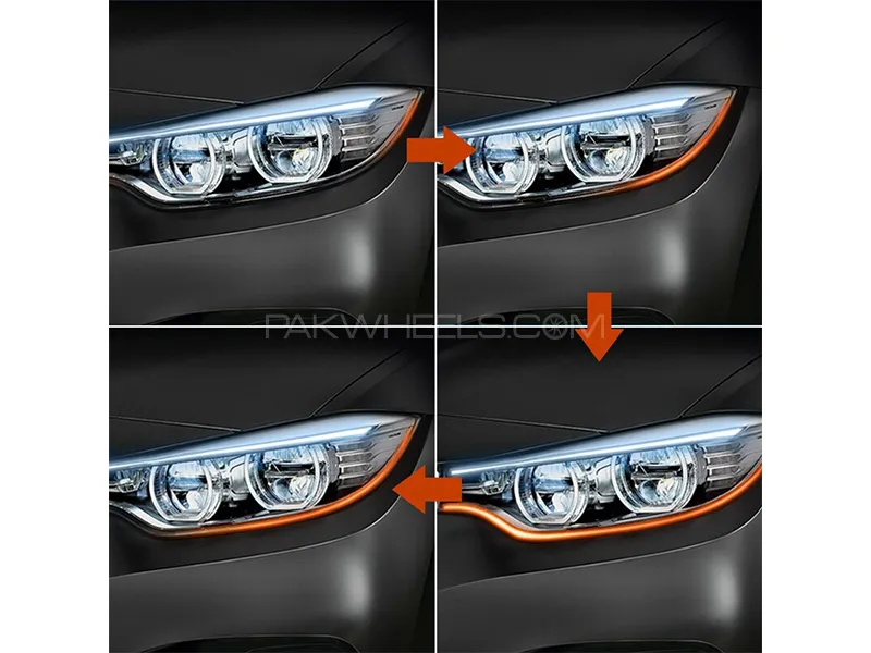 RGB DRL LED Light Headlight Strip With Remote | LED lights  RGB DRL LED Light Headlight Strip With Remote | LED lights  Image-4
