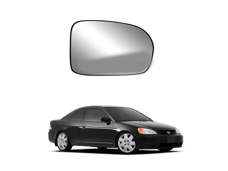 Honda Civic 2001-2005 CF ES Side Mirror Reflective Glass 1pc LH Image-1