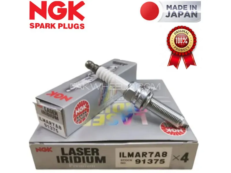 Honda N Box NGK Laser Iridium Spark Plug ILMAR7A8 - 3 Pcs Image-1