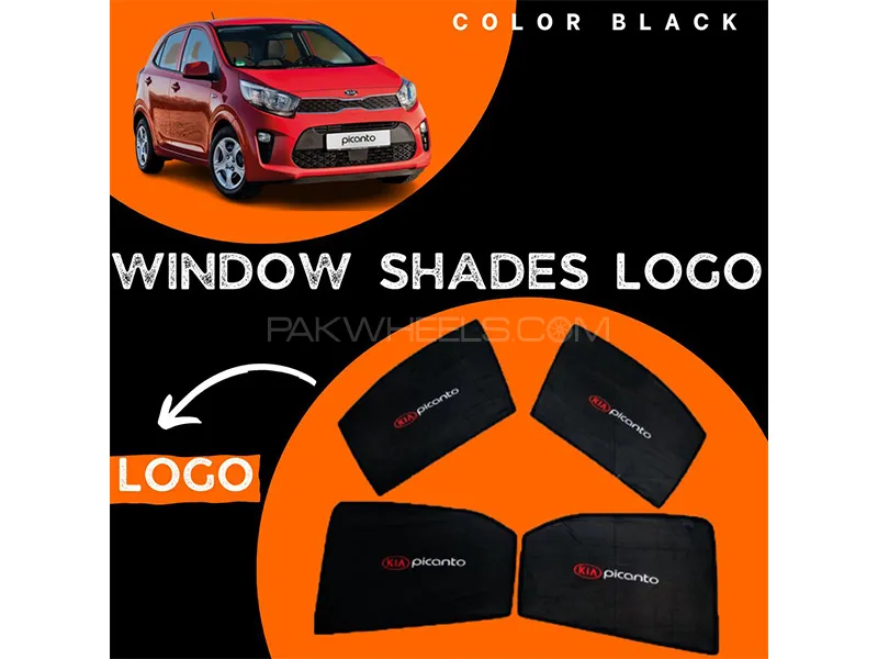 Kia Picanto 2019-2023 Car Door Logo Shades - 4 Pcs Image-1