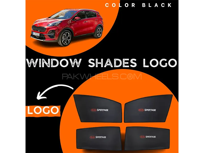 Kia Sportage 2019-2023 Car Door Logo Shades - 4 Pcs Image-1