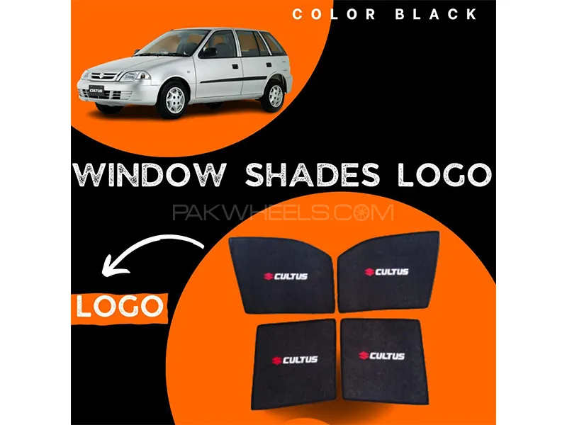 Suzuki Cultus 2007-2017 Car Door Logo Shades - 4 Pcs
