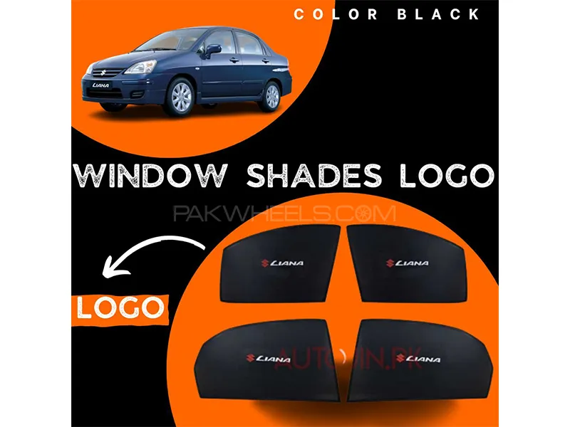 Suzuki Liana 2006-2014 Car Door Logo Shades - 4 Pcs Image-1