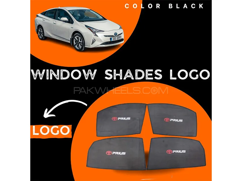 Toyota Prius 2019-2023 Car Door Logo Shades - 4 Pcs Image-1