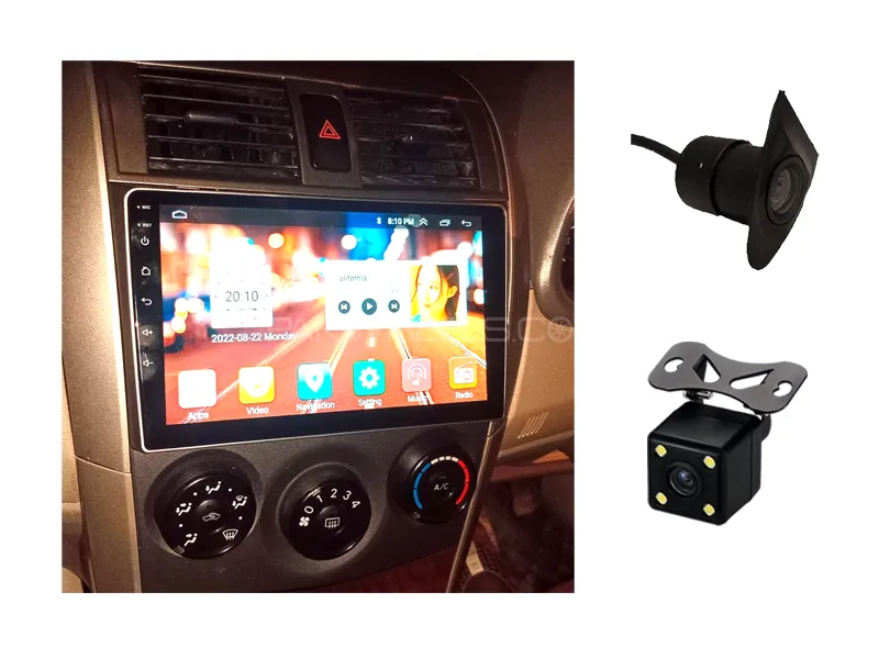 Toyota Corolla Axio 2006-2012 Android Screen Panel With Free 2 Cameras IPS Display 9 inch 1-16 GB