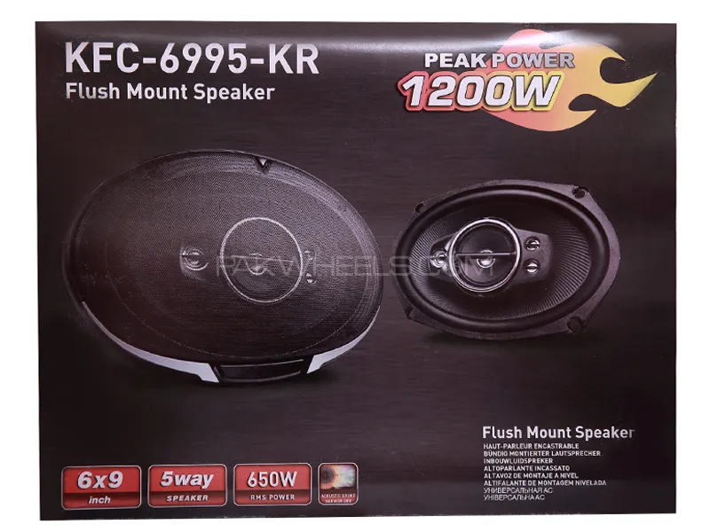 KFC-6995-KR Flush Mount Speaker Peak Power 1200 Watt 2 Pcs Image-1