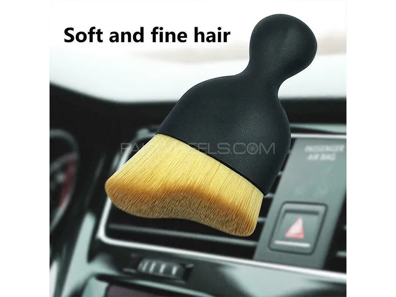Car Interior Cleaning Brush - One-Size -  Dark Brown  Image-1