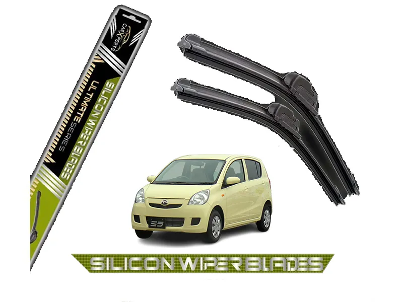 Daihatsu Mira 2007 - 2016 CarXperts Silicone Wiper Blades | Non Cracking | Graphite Coated |Flexible Image-1