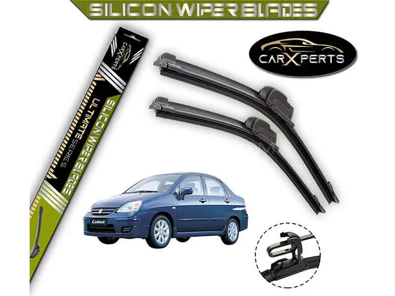 Suzuki Liana CarXperts Silicone Wiper Blades | Non Cracking | Graphite Coated | Flexible