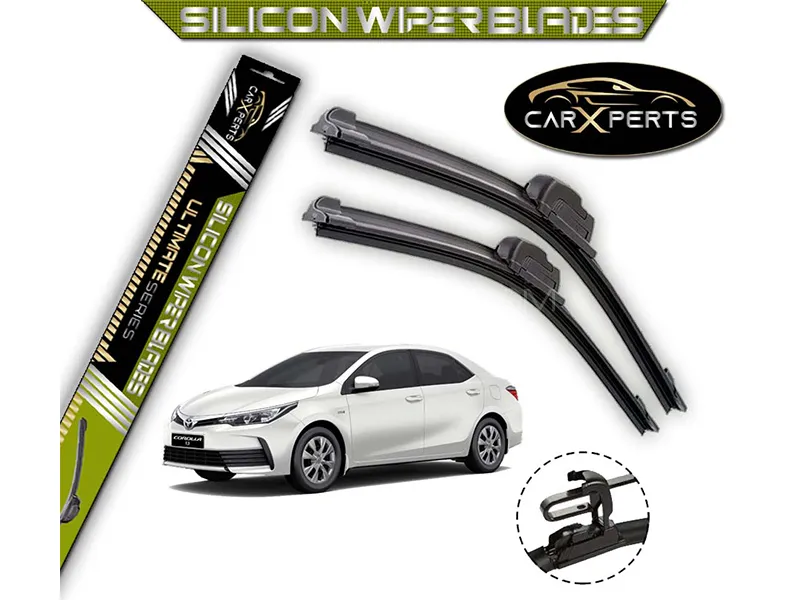Toyota Corolla 2014 - 2023 CarXperts Silicone Wiper Blades | Non Cracking | Graphite Coated  Image-1