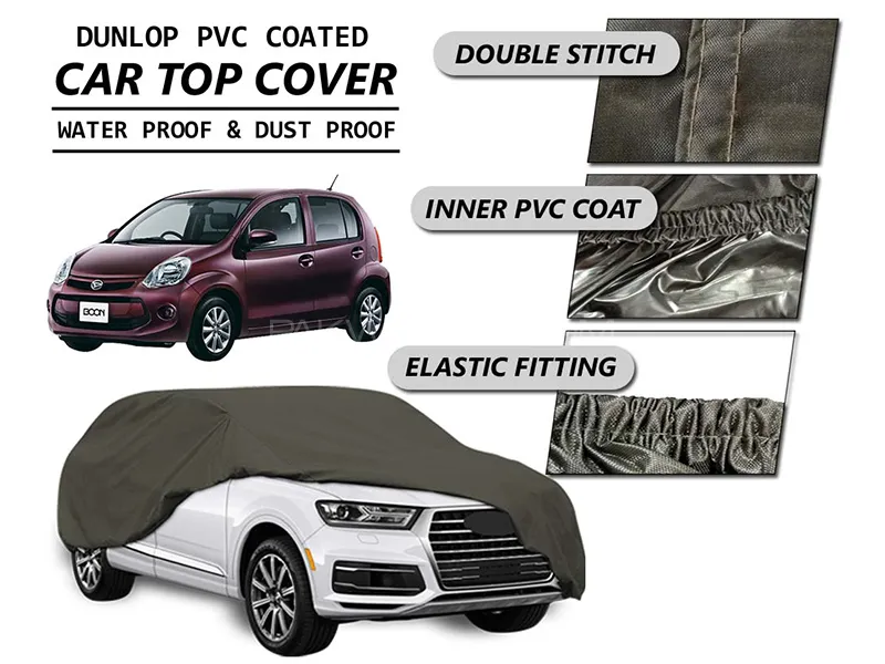 Daihatsu Boon Top Cover | DUNLOP PVC Coated | Double Stitched | Anti-Scratch   Image-1