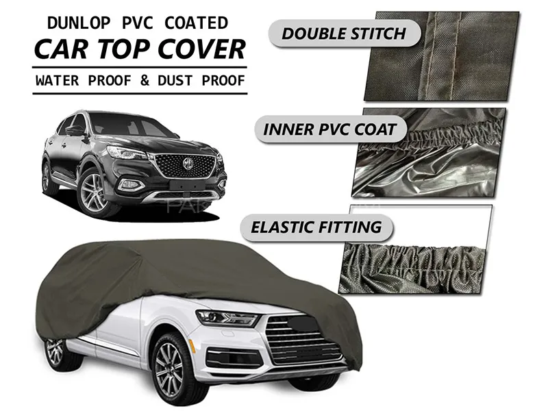 MG Top Cover | DUNLOP PVC Coated | Double Stitched | Anti-Scratch   Image-1