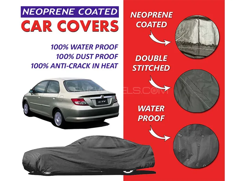Honda City 2003 - 2008 Top Cover | Neoprene Coated Inside | Ultra Thin & Soft | Water Proof   Image-1