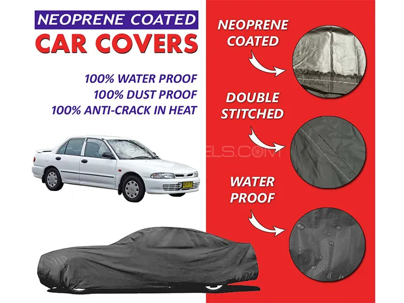 Mitsubishi Lancer 1985 - 1999 Top Cover | Neoprene Coated Inside | Ultra Thin & Soft | Water Proof   Image-1