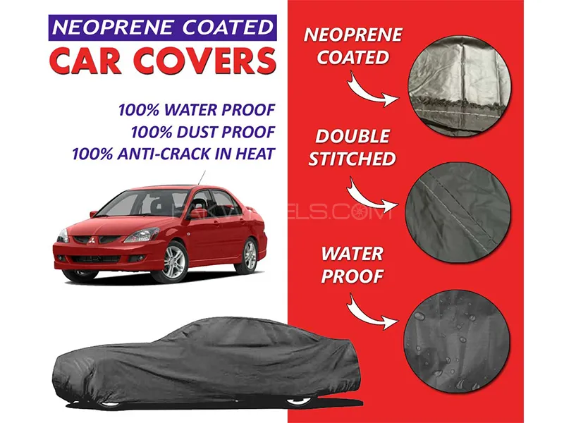 Mitsubishi Lancer 2004 - 2008 Top Cover | Neoprene Coated Inside | Ultra Thin & Soft | Water Proof   Image-1
