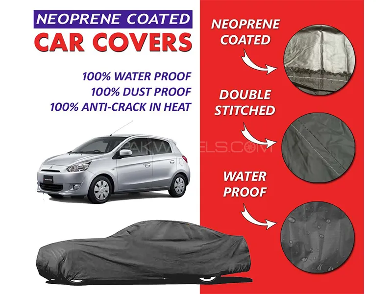 Mitsubishi Mirage 2012-2023 Top Cover | Neoprene Coated Inside | Ultra Thin & Soft | Water Proof   Image-1