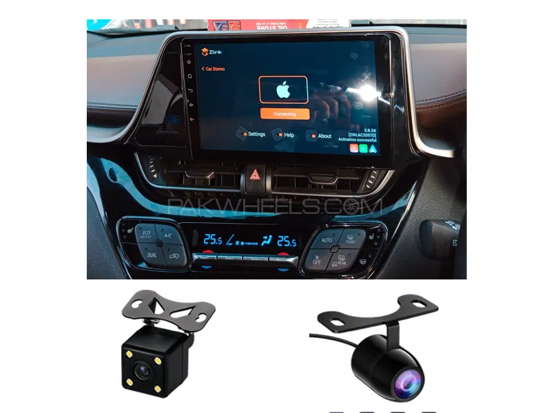 Toyota C-HR 2016-2023 Android Screen Panel With Free 2 Cameras IPS Display 9 inch 2-32 GB