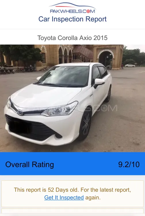 Toyota Corolla Axio 2015 for Sale in Karachi Image-1