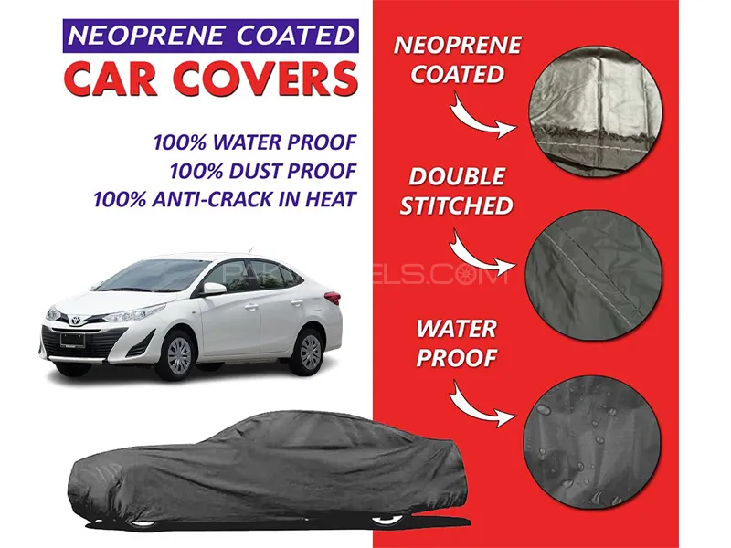 Toyota Yaris 2020-2023 Top Cover | Neoprene Coated Inside | Ultra Thin & Soft | Water Proof   Image-1