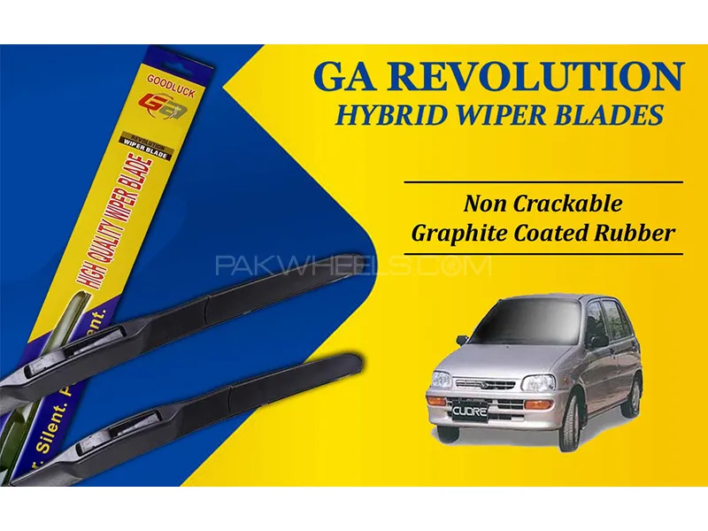 Daihatsu Cuore 2000-2012 GA Revolution Hybrid Wiper Blades | Non Cracking Graphite Coated Rubber Image-1