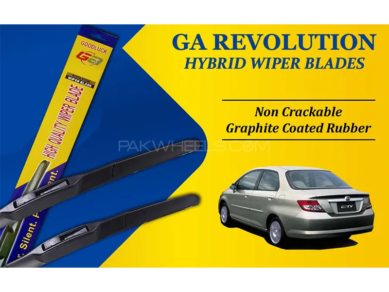 Honda City 2003 - 2008 GA Revolution Hybrid Wiper Blades | Non Cracking Graphite Coated Rubber Image-1