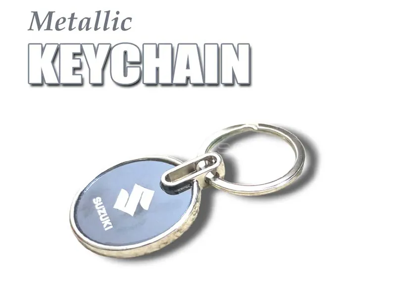 Round on sale metal keychain