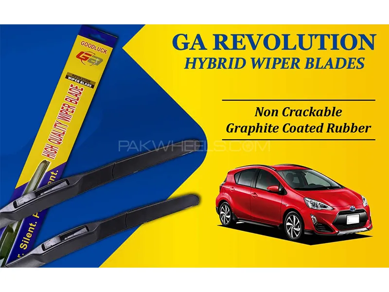 Toyota Aqua 2012 - 2017 GA Revolution Hybrid Wiper Blades | Non Cracking Graphite Coated Rubber