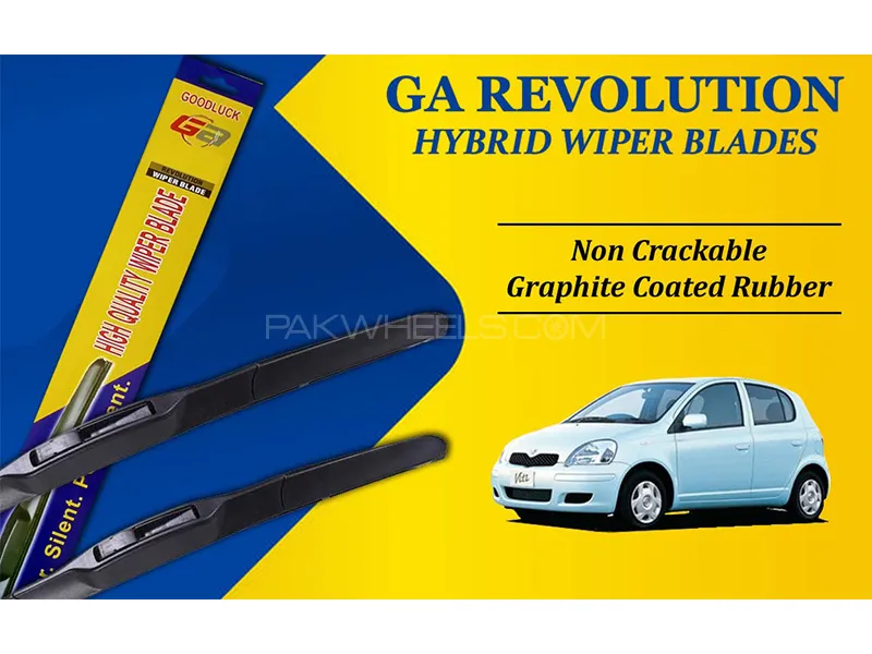 Toyota Vitz 1997 - 2004 GA Revolution Hybrid Wiper Blades | Non Cracking Graphite Coated Rubber Image-1