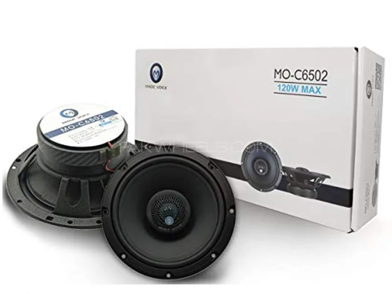 Magic Voice Car Speakers 6.5 Pair Coaxial 2 Way 120 Watt Tweeter 25mm Woofer 166mm speakers MO-C6502 Image-1