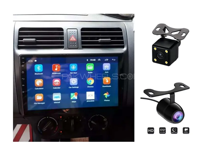 Suzuki Swift 2010-2021 Android Screen Panel With Free 2 Cameras IPS Display 10 inch 2-32 GB Image-1