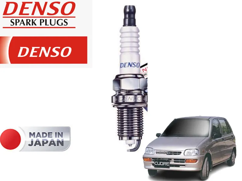Daihatsu Cuore 2000-2012 Spark Plug Platinum Tip Denso - Made In Japan - For Better Fuel Economy  Image-1