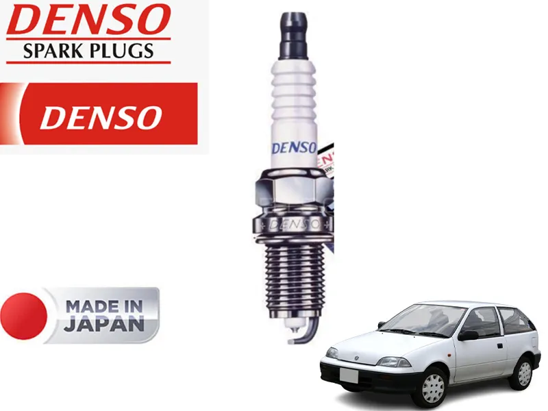 Suzuki Cultus 3 cylinder 1998-2007 Spark Plug Platinum Tip Denso - Made In Japan - For Better Fuel 