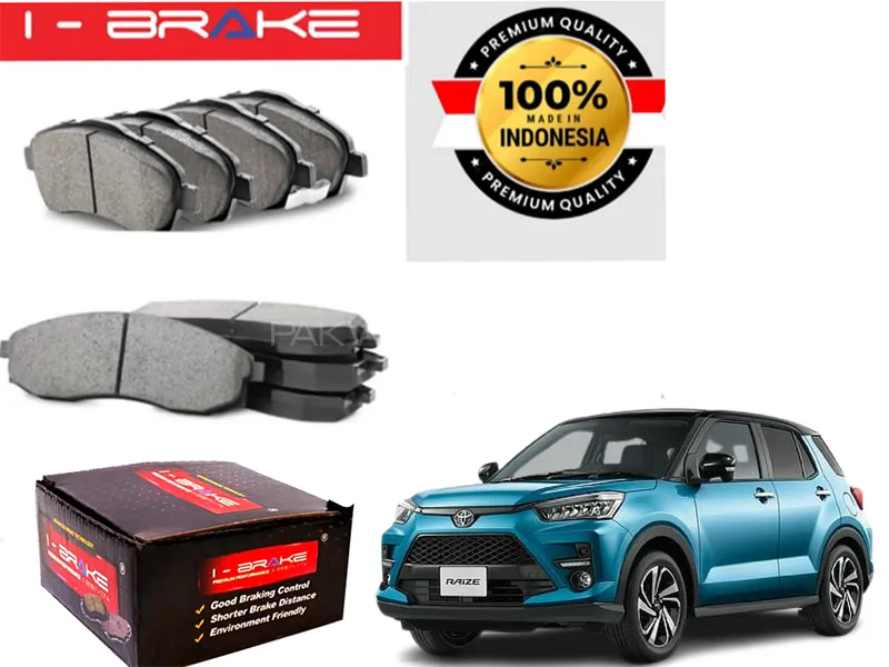 Toyota Raize Front 2019-2023 I-Brake Front Brake Pad Made In Indonesia | Premium Braking Image-1