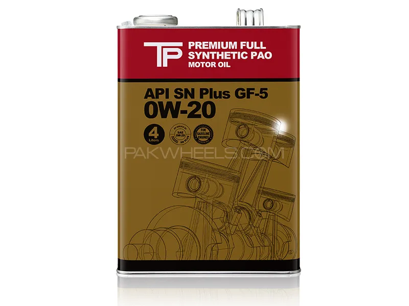 TP Oil Super Fully Synthetic 0W-20 SP, GF-6 - 4L Image-1