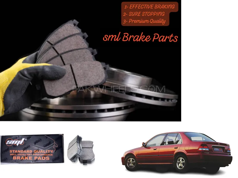 Honda City 1996-2000 Front Disc Brake Pad - SML Brake Parts - Advanced Braking Image-1