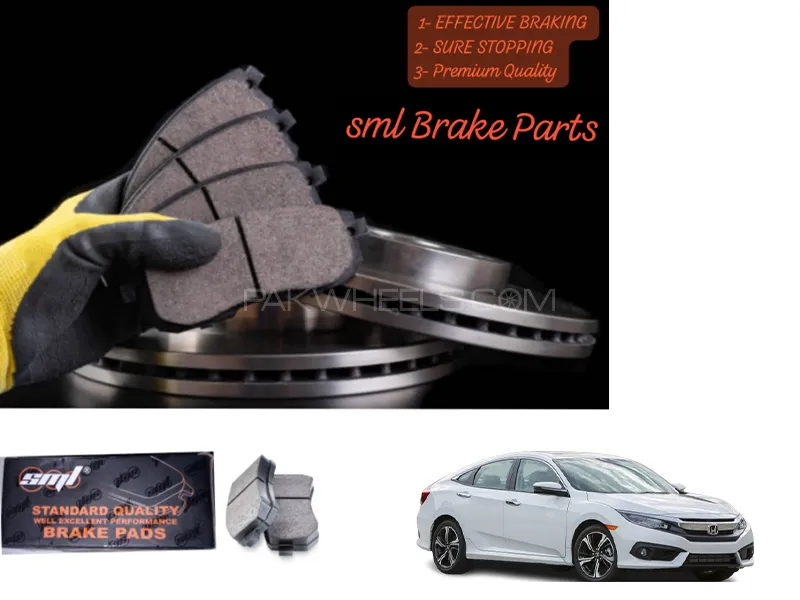 Honda Civic 2017-2022 Front Disc Brake Pad - SML Brake Parts - Advanced Braking