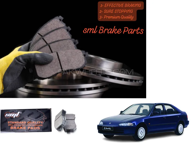 Honda Civic 1992-1996 EXI & VTI Front Disc Brake Pad - SML Brake Parts - Advanced Braking