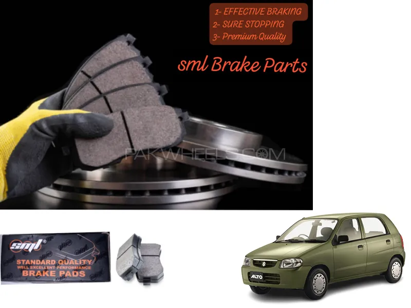 Suzuki Alto 1000cc 2000-2012 Front Disc Brake Pad - SML Brake Parts - Advanced Braking Image-1