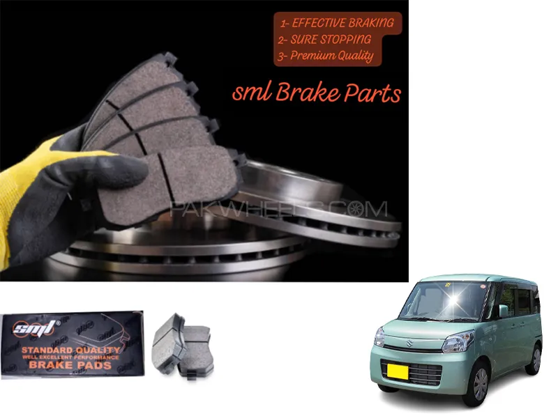 Suzuki Spacia 2017-2023 Front Disc Brake Pad - SML Brake Parts - Advanced Braking Image-1